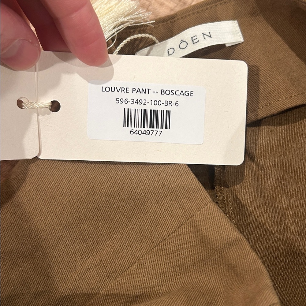 Doen Louvre Pant NWT Size 6 - Picture 4 of 9